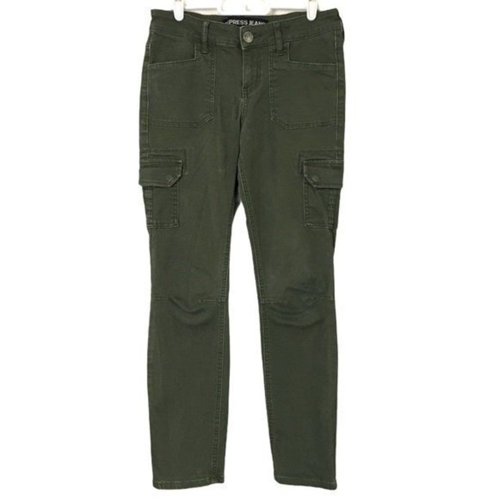 Express Jeans Green Women’s Size 2 Measures 27x27 8 Inch Rise
